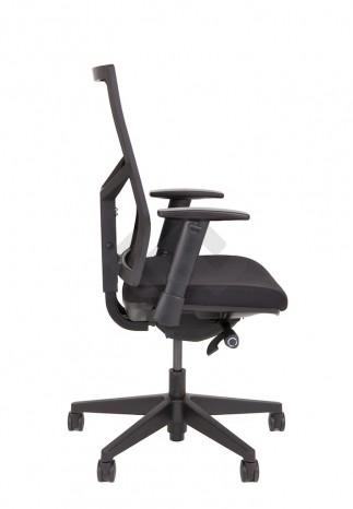 987SZ Bureaustoel zwart stof/zwart mesh 